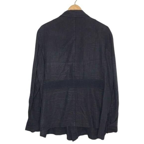 Rococo Studio Mens 52 Linen/Polyester/Nylon Jacket With Zippered Pockets - Picture 2 of 4